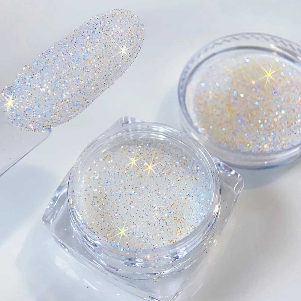 12 teile/satz Regenbogen Nagel Zucker Pulver Glitter Rosa Weiß Blau Glänzende Zucker Wirkung Candy Pulver DIY Diamant Weihnachten Nagel Staub ﻿