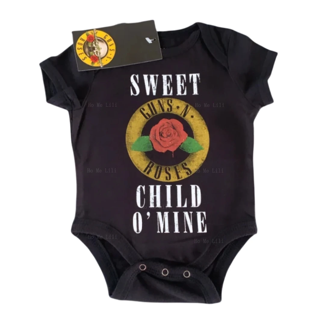 Guns N\' Roses Baby Grow Rock Music Vest Music Bodysuit Shower Gift For Newborn Babies Sweet Child 0\'mine Grow