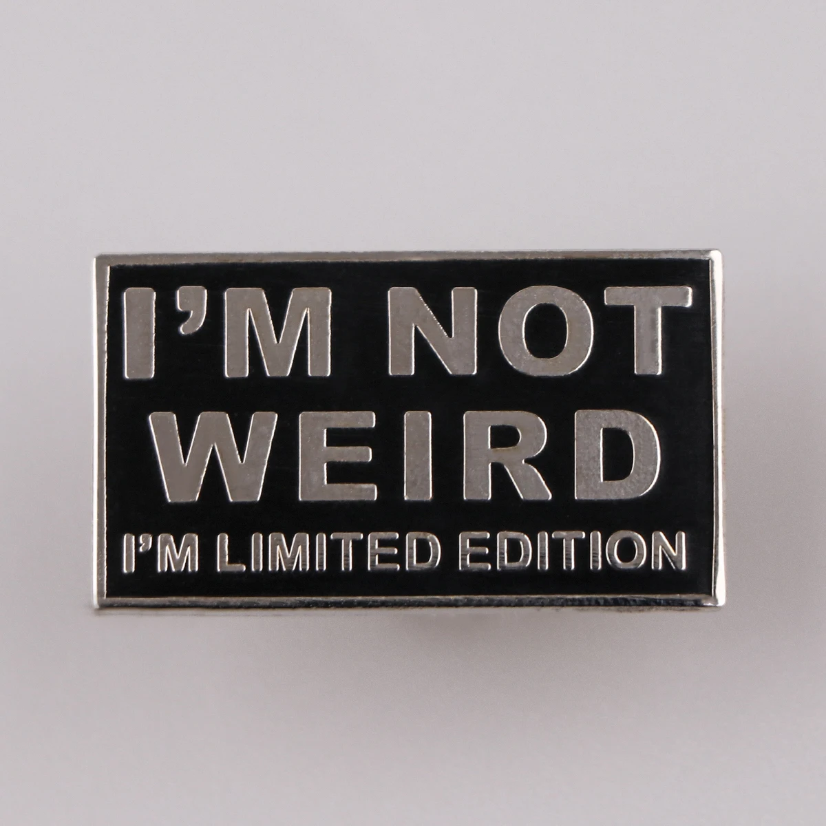 I'm Not Weird Enamel Pin Funny Quotes Brooches for Women Men Lapel Pins Badges on Backpack Fashion Jewelry Gifts for Friends