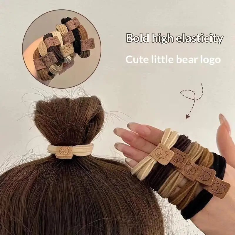 86/156 Stück hochelastische Haargummis für Frauen, Haargummibänder, süße Bären-Haargummis für Mädchen, Haarbänder für Erwachsene, Haar-Accessoires – Detail 4