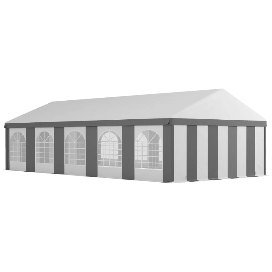 

20' x 33' HeavyDuty Large Wedding Tent Outdoor Carport Garage Party Tent Patio Gazebo Canopy with Sidewall Gray