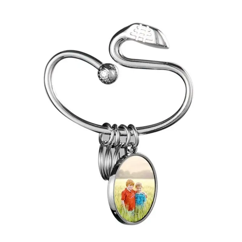 Creative Golf Club-shaped Keyring Thermal Transfer Keychain Accessories Sublimation Blank Keychain Bag Ornaments Gif