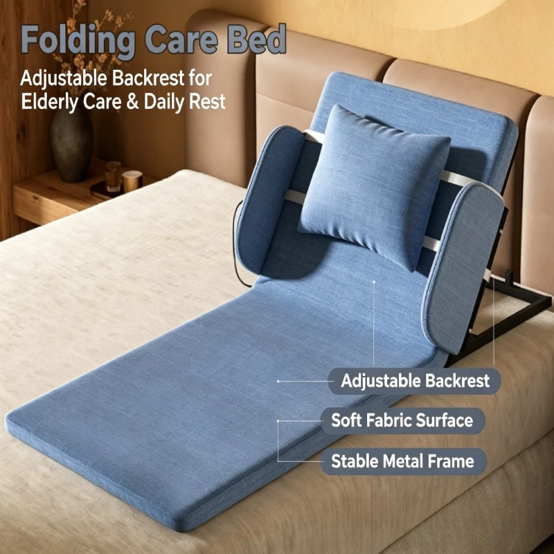Elderly Bed Backrest Assist Device Adjustable Lifting Bedridden Support Cushion With Optional Armrest