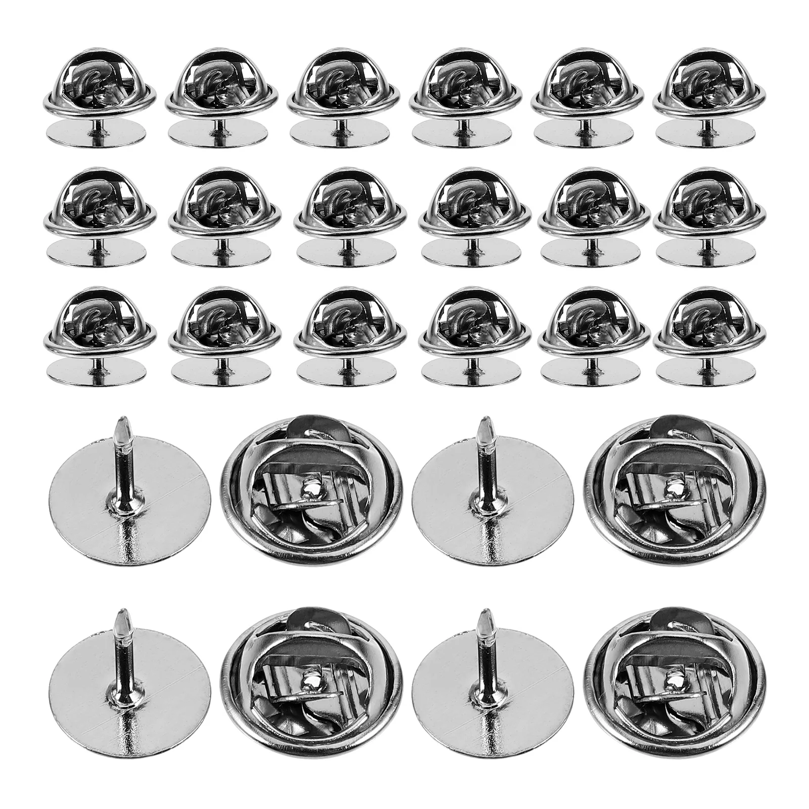 

1 set 1 Set Lapel Needles Safety Brooch Diy Accessory Smooth Locking Metal Pin Backs For Enamel Pins Badges Clutch Pin Backs