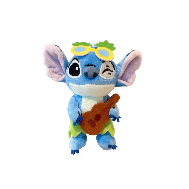 Disney-Porte-clés en peluche CAN o and Stitch pour enfants, peluche Anime, poupées mignonnes Kawaii, cadeau pendentif en peluche douce, jouets de chat, 13cm