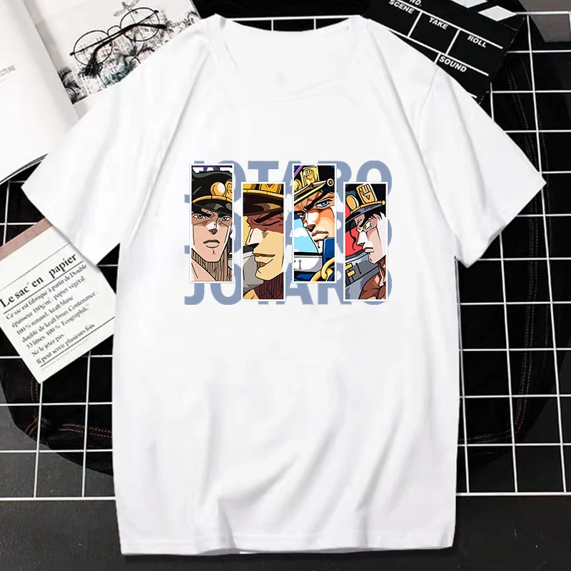 Anime Jojo Bizarre Adventure Tshirt Harajuku Japanese Manga Tops Women Men Fashion Casual Tee Oversized T-shirt Dropshipping