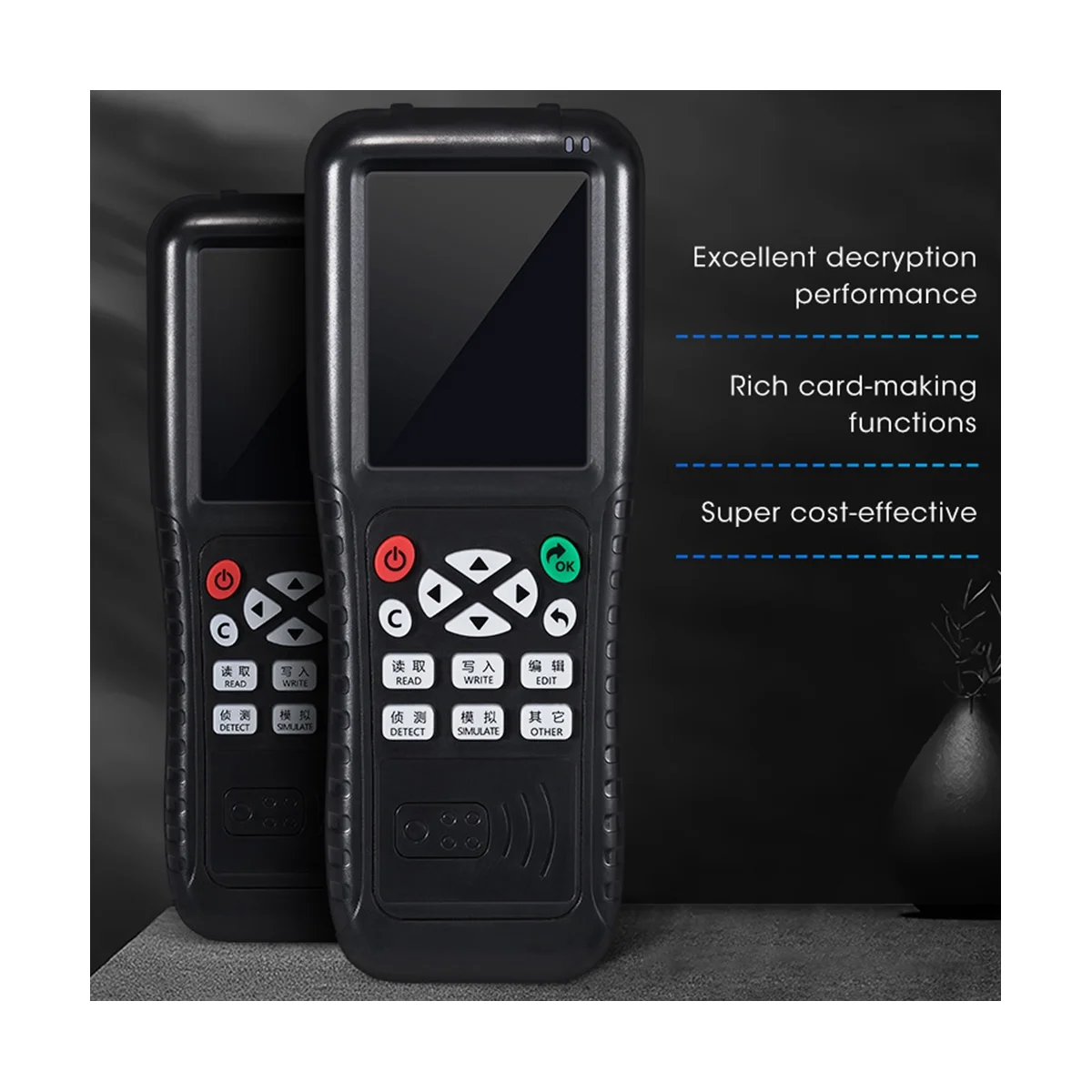 X100 Smart Replicator RFID Badge Clone Copier 13.56Mhz Encryption Decoding Reader 125Khz Card Writer Programmer