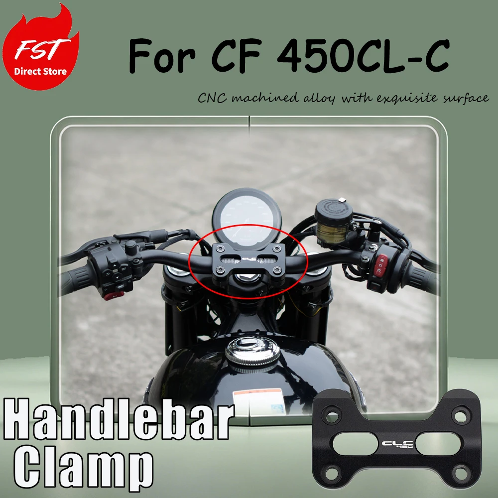 For CF 450CL-C Rear Mounting Kit - Directional Press Block Aluminum Alloy CNC Integrated Handle Upper Press Plate