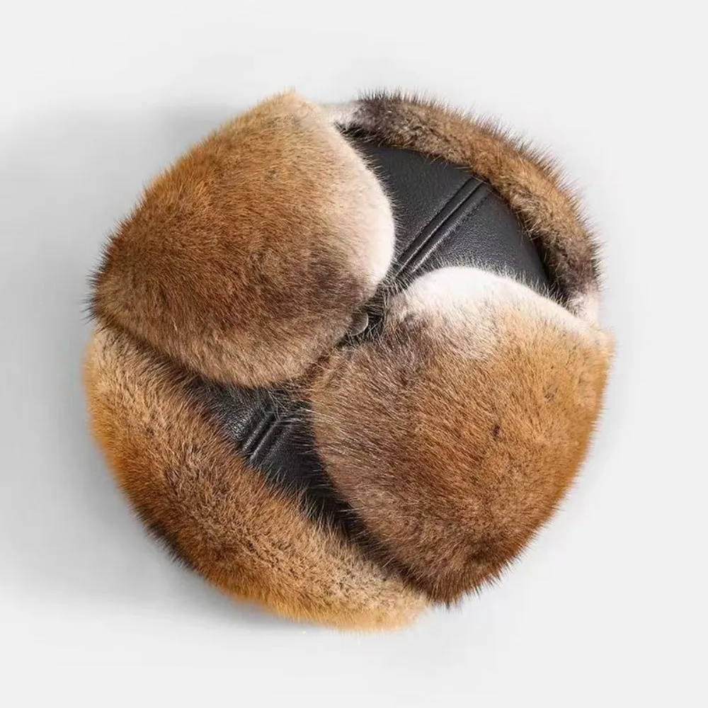 قبعة شتوية سميكة ودافئة عصرية مقاومة للرياح لحماية الأذن من Ushanka قبعة من الفرو كاجوال من Lei Feng للرجال والنساء #2