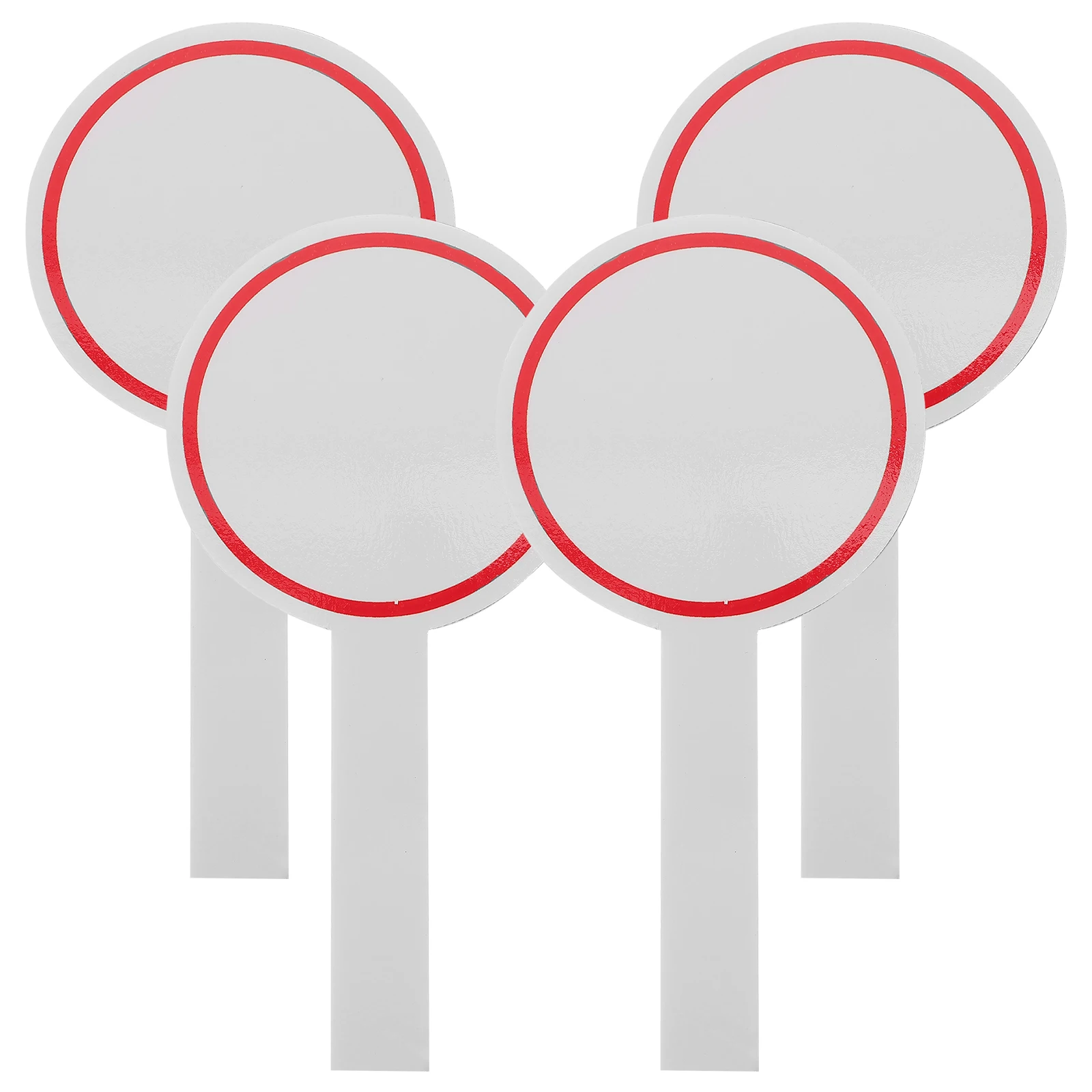 

4pcs Scoring Board Dry Erase Paddles Mini Whiteboards Blank Judge Cards Portable Voting Signs for Sports Events