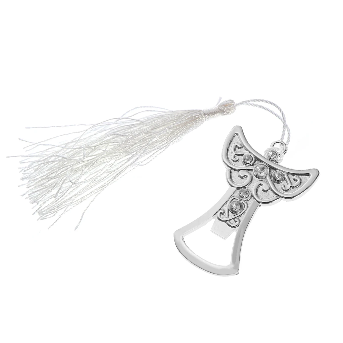 

Silver Metal Angel Mini 7X2.5Cm Keychain Wedding Favor Return Gift Creative Unique Bottle Opener Metal Angel Bottle Opener For