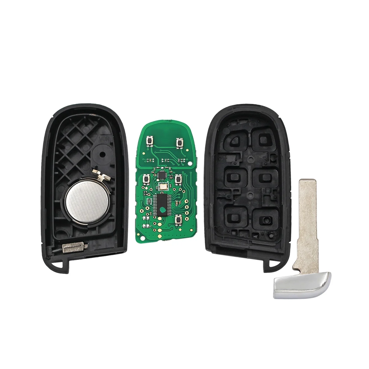 2 Button Smart Remote Key Fob 433MHz 4A Chip for Jeep Compass 2015 2016 2017 2018 2019 2020 2021 FCC :M3N-40821302 SIP22