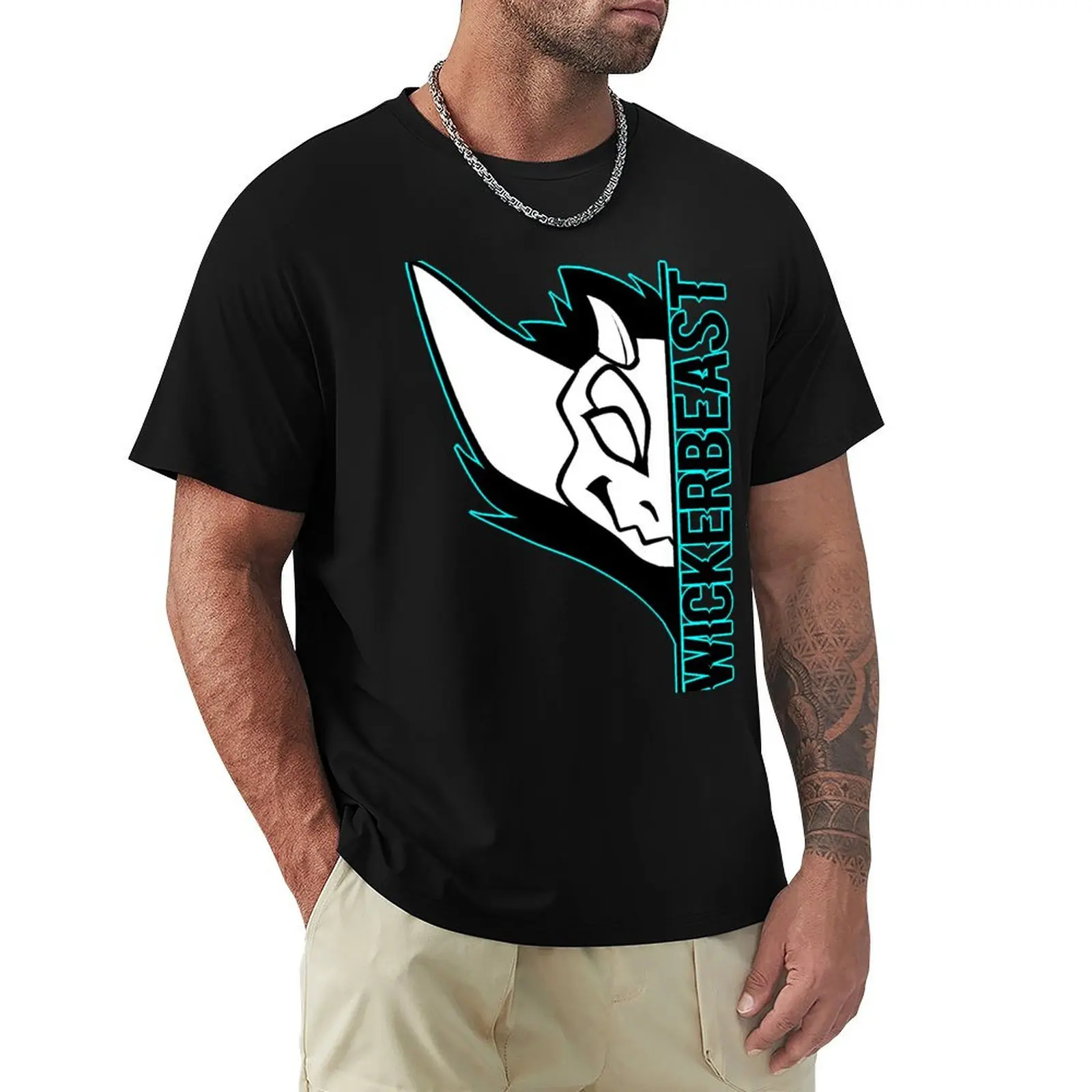 Beast Mode - Wickerbeast - Teal T-Shirt Street Art Print Tee Shirt