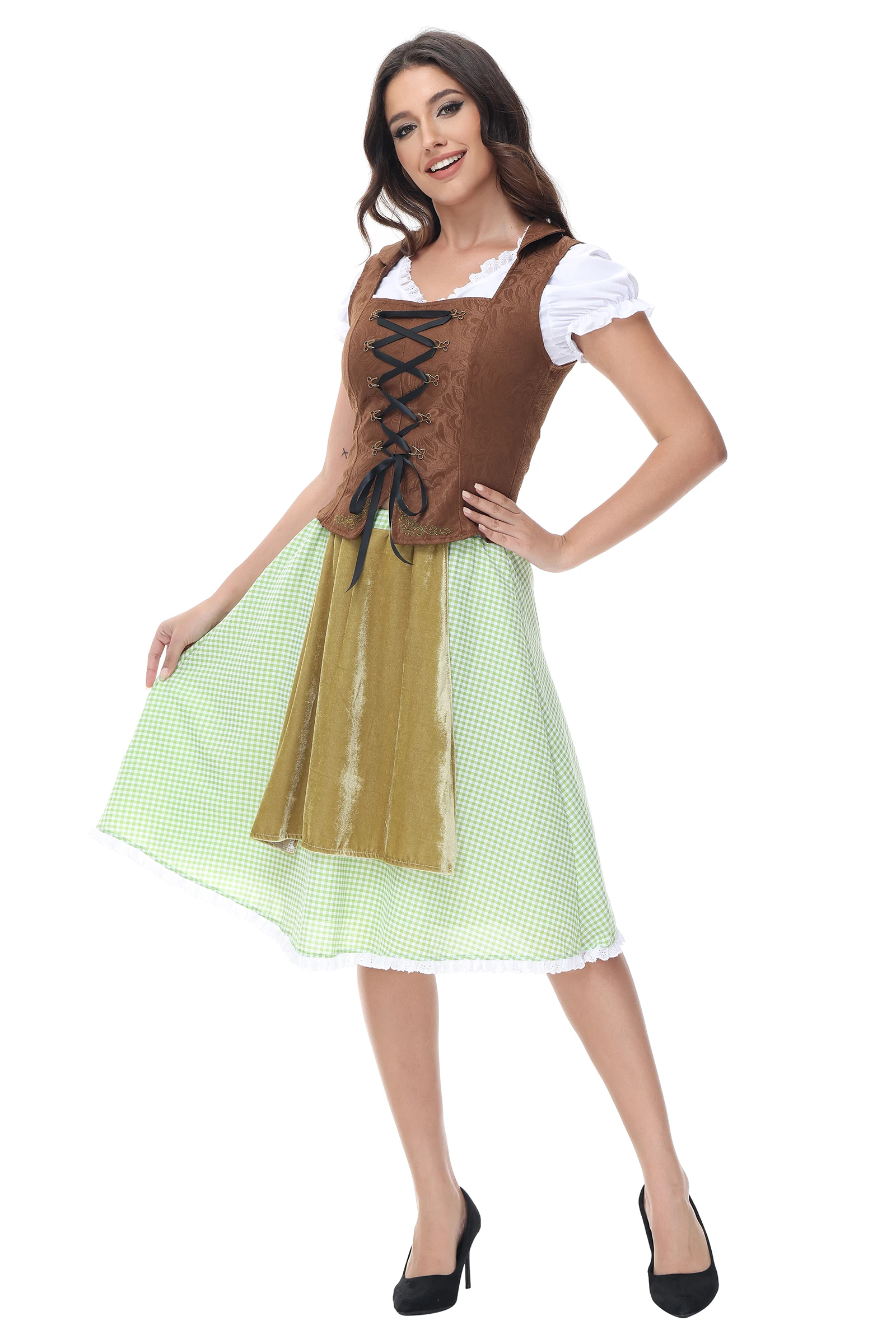 

Women's German Oktoberfest Halloween Carnival Sexy Dress Bavarian Traditional Party Beer Girl Cosplay Costume