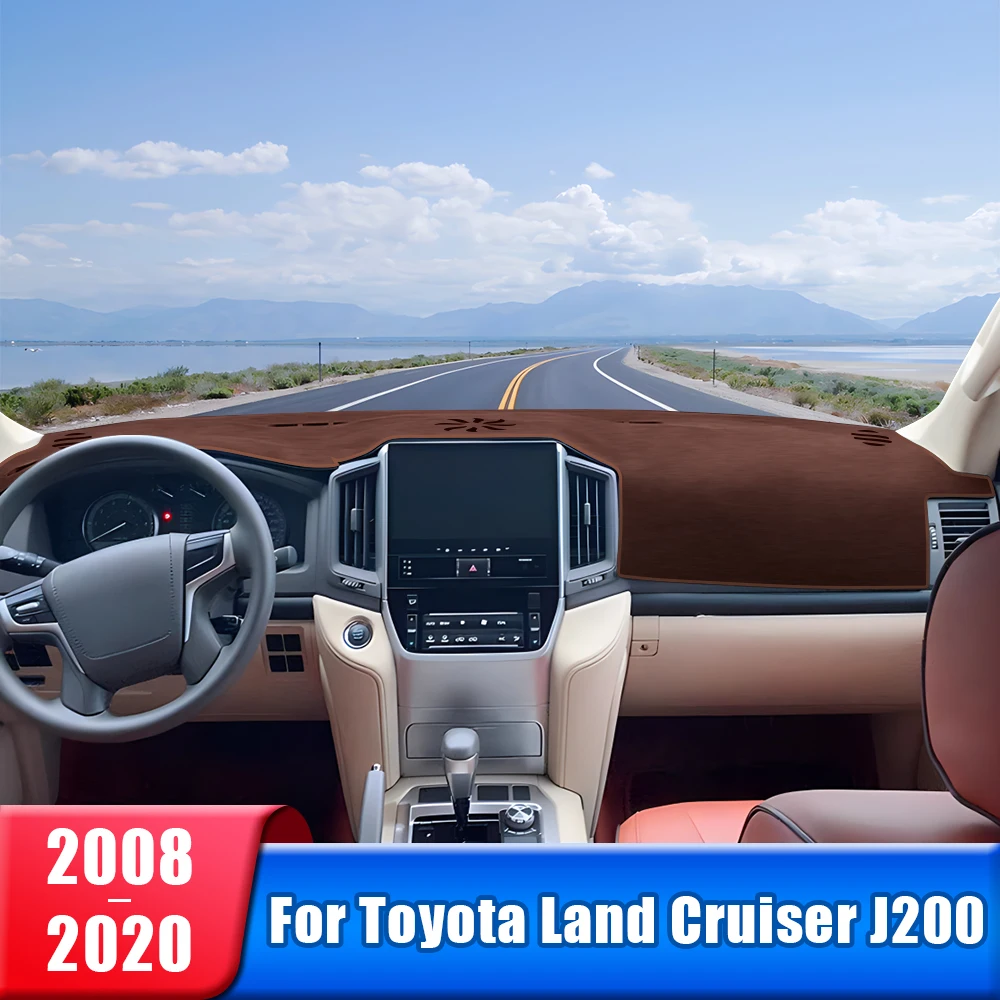 

Car Dashboard Cover For Toyota Land Cruiser 200 J200 2008-2012 2013 2014 2015 2016 2017 2018 2019 2020 Sun Shade Mat Accessories
