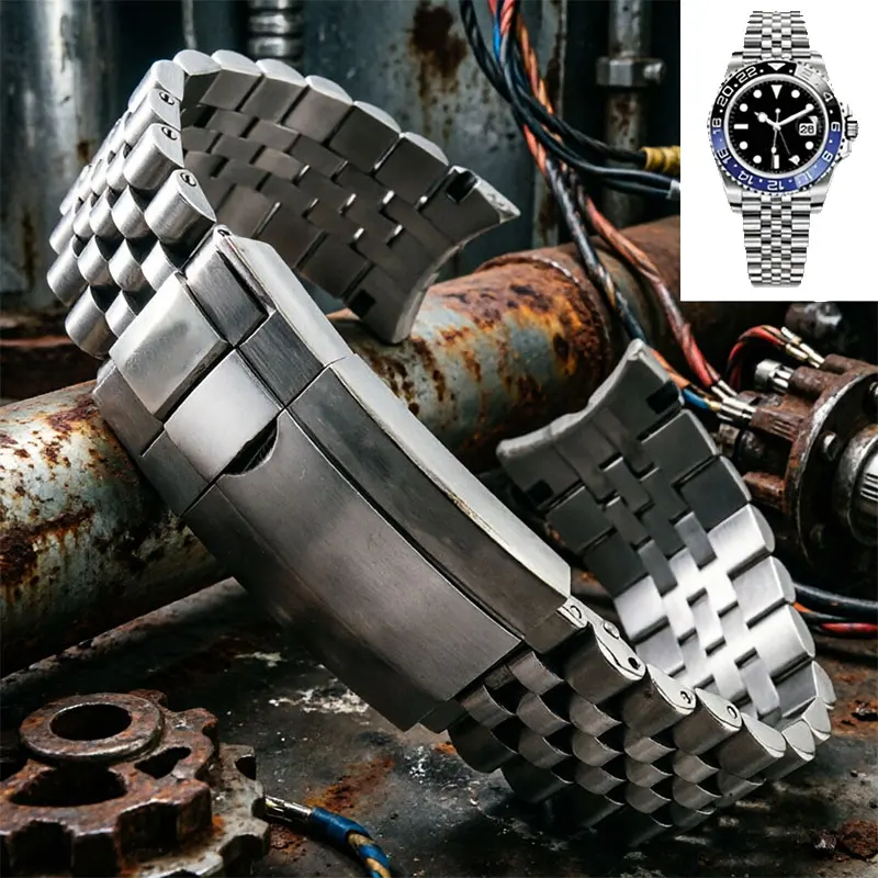 904L Jubilee Band For Rolex Strap Sub GMT Yacht Daytona Luxury Bracelet Mod Parts Replacement 20mm Traditional Watch Accessories