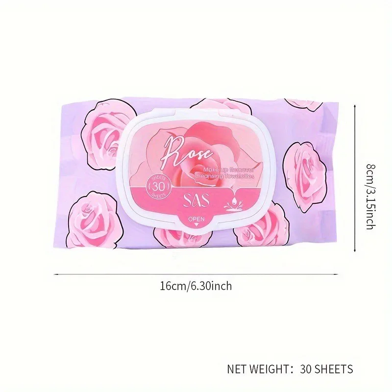 Toallitas desmaquillantes 30 toallitas desmaquillante desechable limpieza profunda cuidado suave hidratante no graso