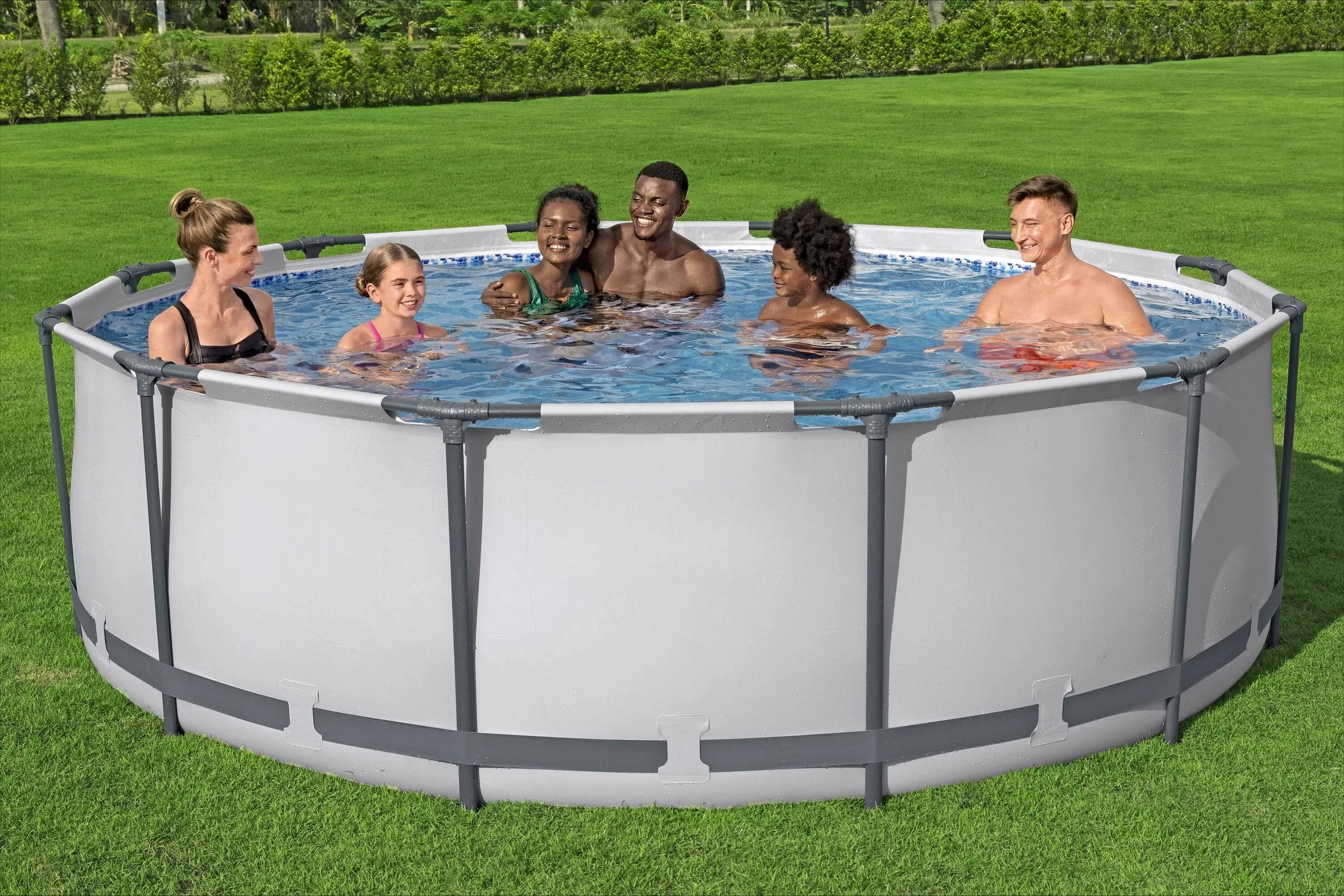 Above Ground Pool，Round Steel Pro Max 3.66m，Frame Swimming Pool，Durable Outdoor，Water Pool Set，Backyard Family Summer Leisure