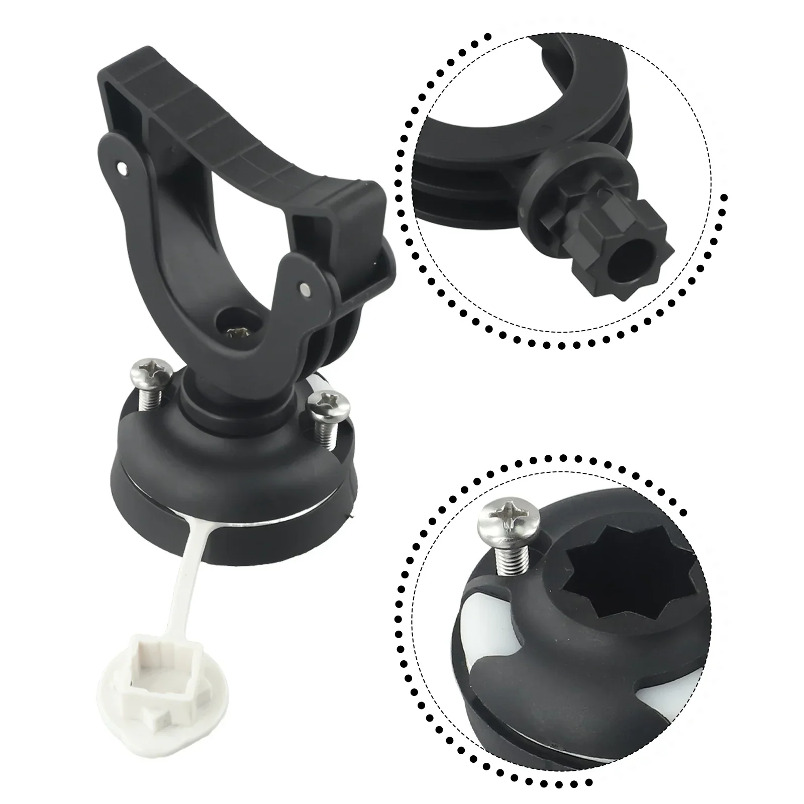 Paddle Holder Kayak Paddle 304 Stainless Steel Base Hardware Clip Holder Grip Paddle Rest Durable High Quality