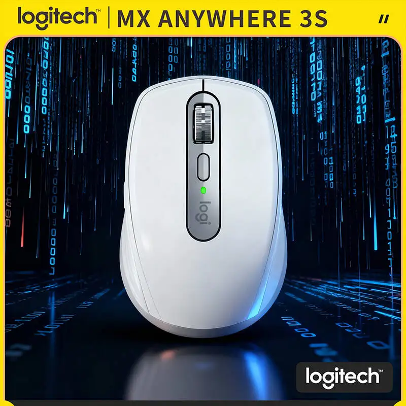 

Компактная мышь Logitech MX Anywhere 3S, эргономичный дизайн, перезаряжаемая, с быстрым прокруткой для портативных ПК Mac