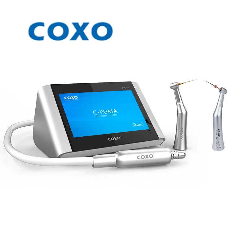 COXO C-Puma Master Electric Motor With 1:5 & 6:1 Contra Angle Full Touch  Micromotor Minimally Invasive Repair Dentistry Tool