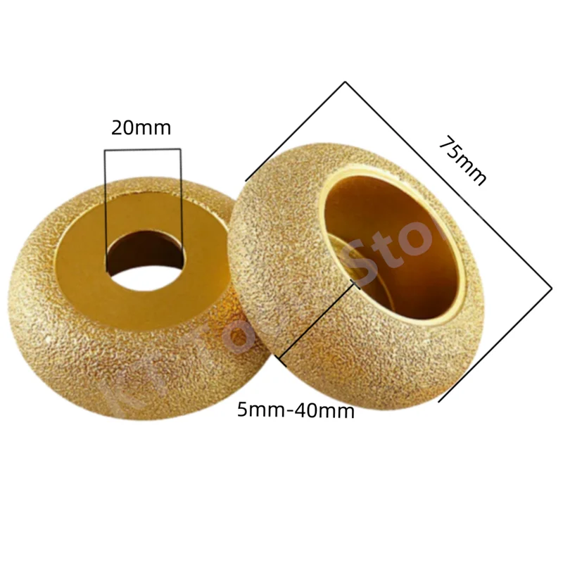 1/2 PCS Roman Column Diamond Edge Profile Grinding Wheel Granite Marble Slotted Trimming Styling Angle Grinder Grinding Head