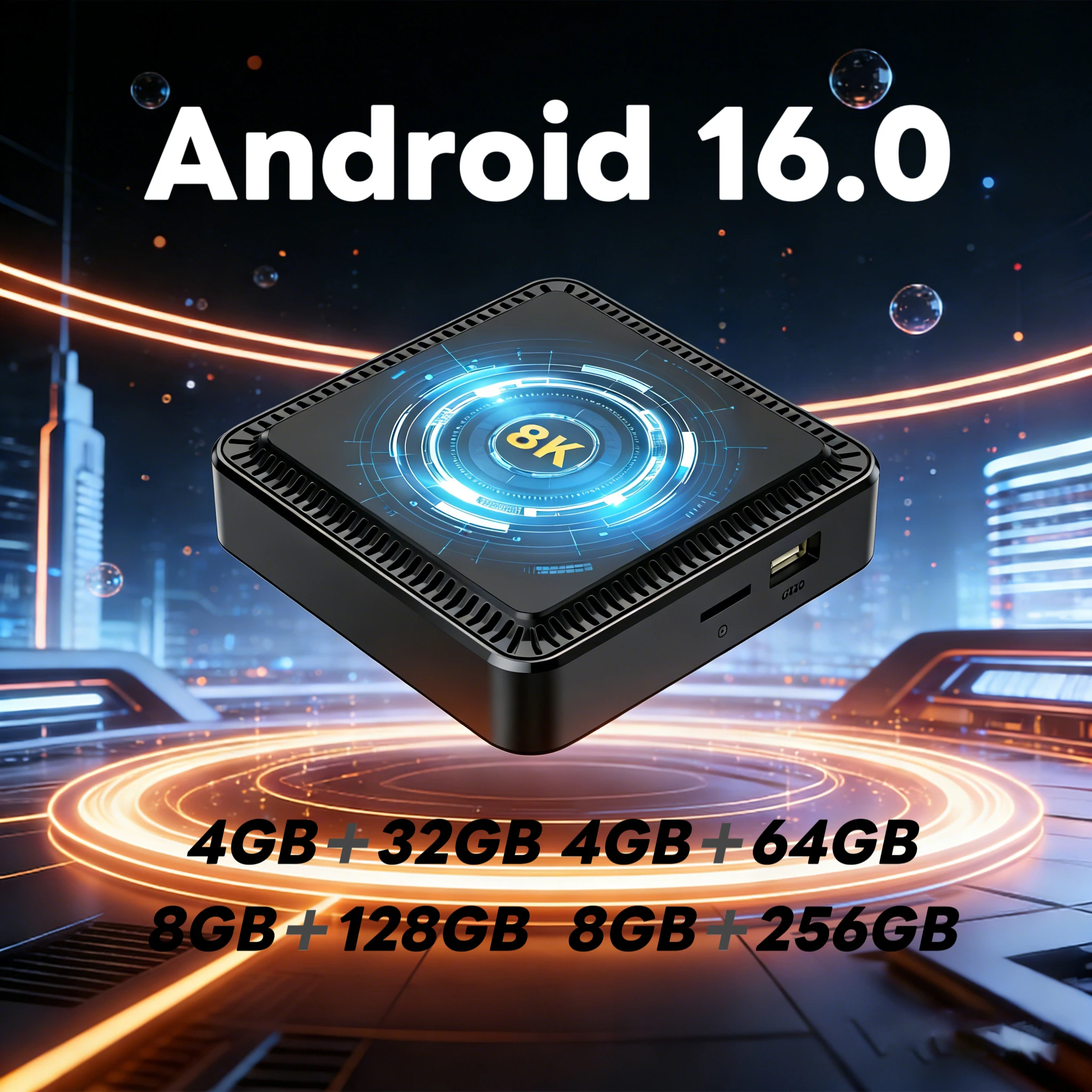 Smart TV Box Android 16 8GB+256GB Allwinner H618 Q19 Google Assistant 8K Video Bluetooth5.4 Media Player Very Fast Set Top Box