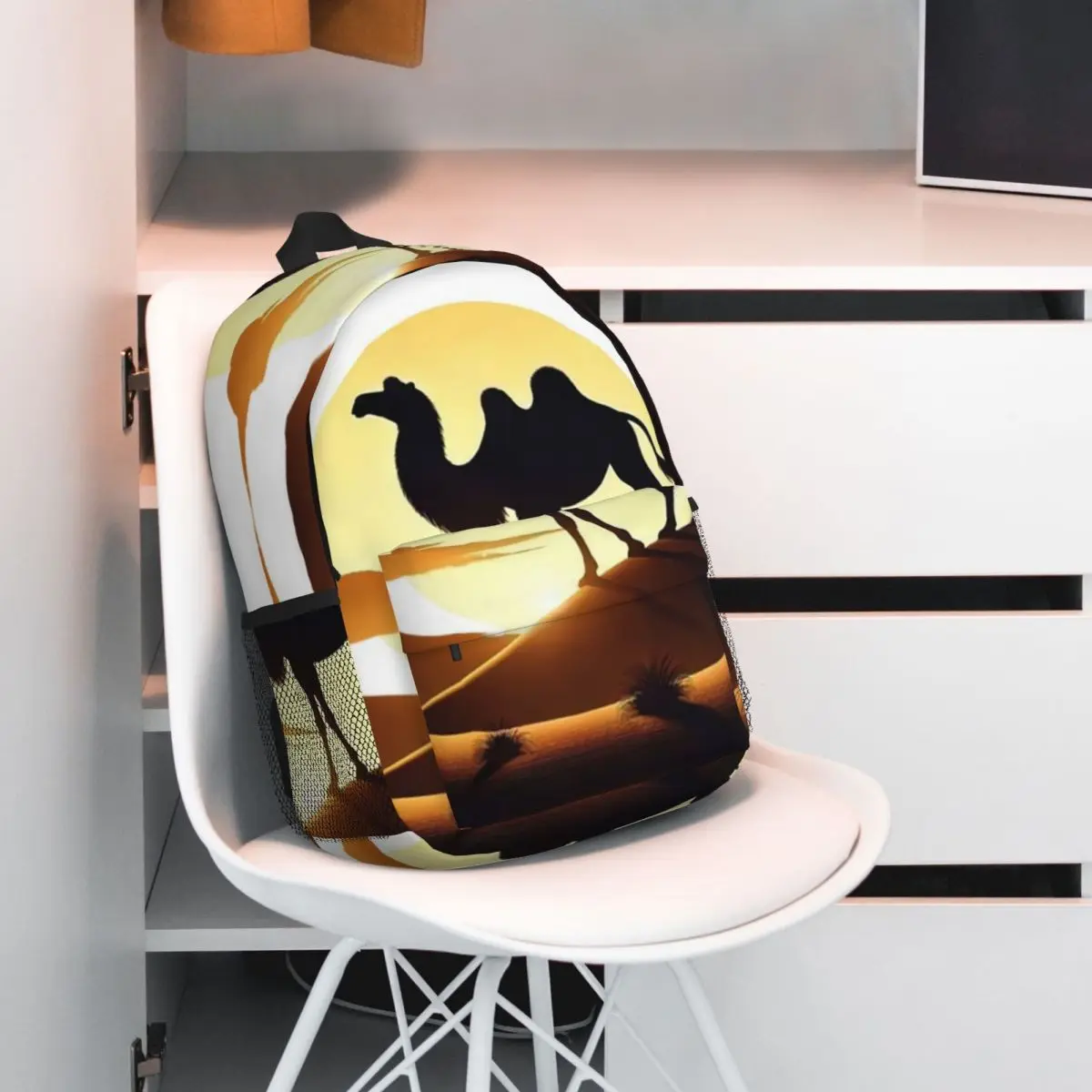 Desert Camel Under Sun Backpack Student BookBag Kids School Bag Computer Shoulder Bags for Boys Girls