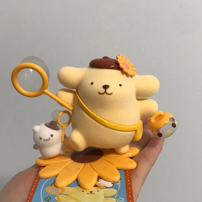 Sanrio children Four Seasons Series Blind Box floccaggio Action Figure Kawaii Pudding Dog Suprise Box Model Collect Toy regalo per bambini