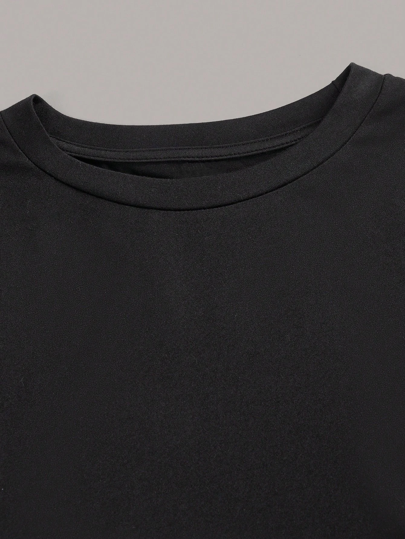 3-teiliges einfarbiges Damen-T-Shirt mit O-Ausschnitt und langen Ärmeln für Damen und Mädchen, sexy Streetwear-Top-T-Shirts