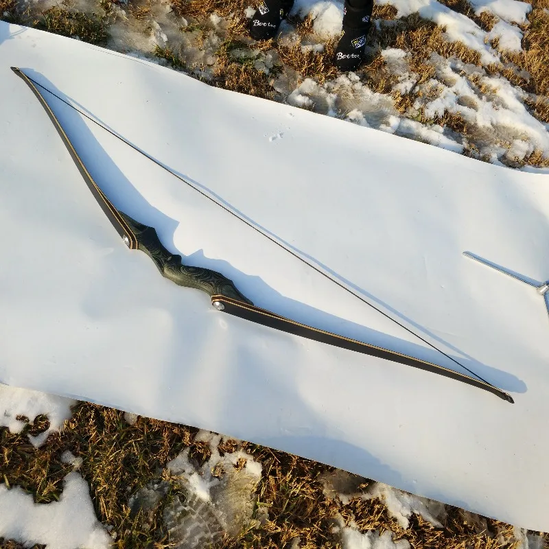Split Wooden Longbow Outdoor Archery Practice Equipment Beginner Competitive Recurve Bow Sports Equipment