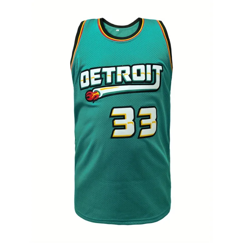 Męska koszulka do koszykówki w stylu retro, oddychająca, bez rękawów, luźny krój, strój sportowy na letnie zawody treningowe i odzież na co dzień