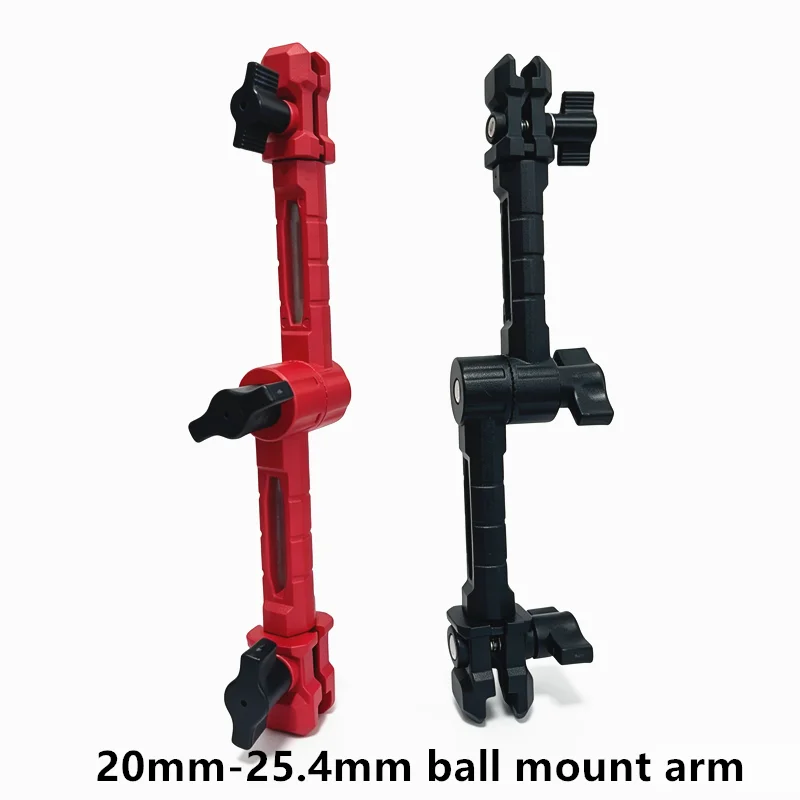28cm Double-Section Connecting Arm For 20mm-25.4mm Ball For Car Riding, Mobile Phone Holder