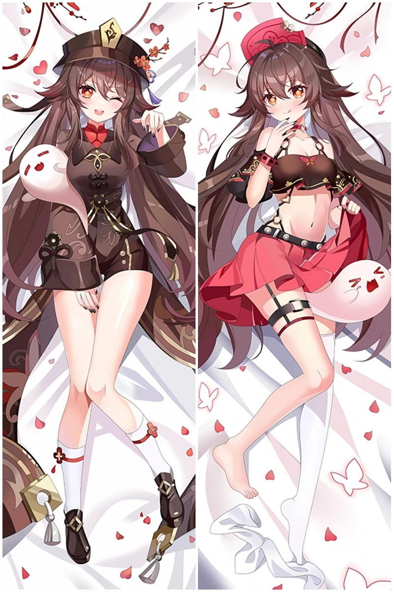 

Game Impact Hu Tao Hutao Cosplay Dakimakura Pillow Case Anime Hugging Body Prop