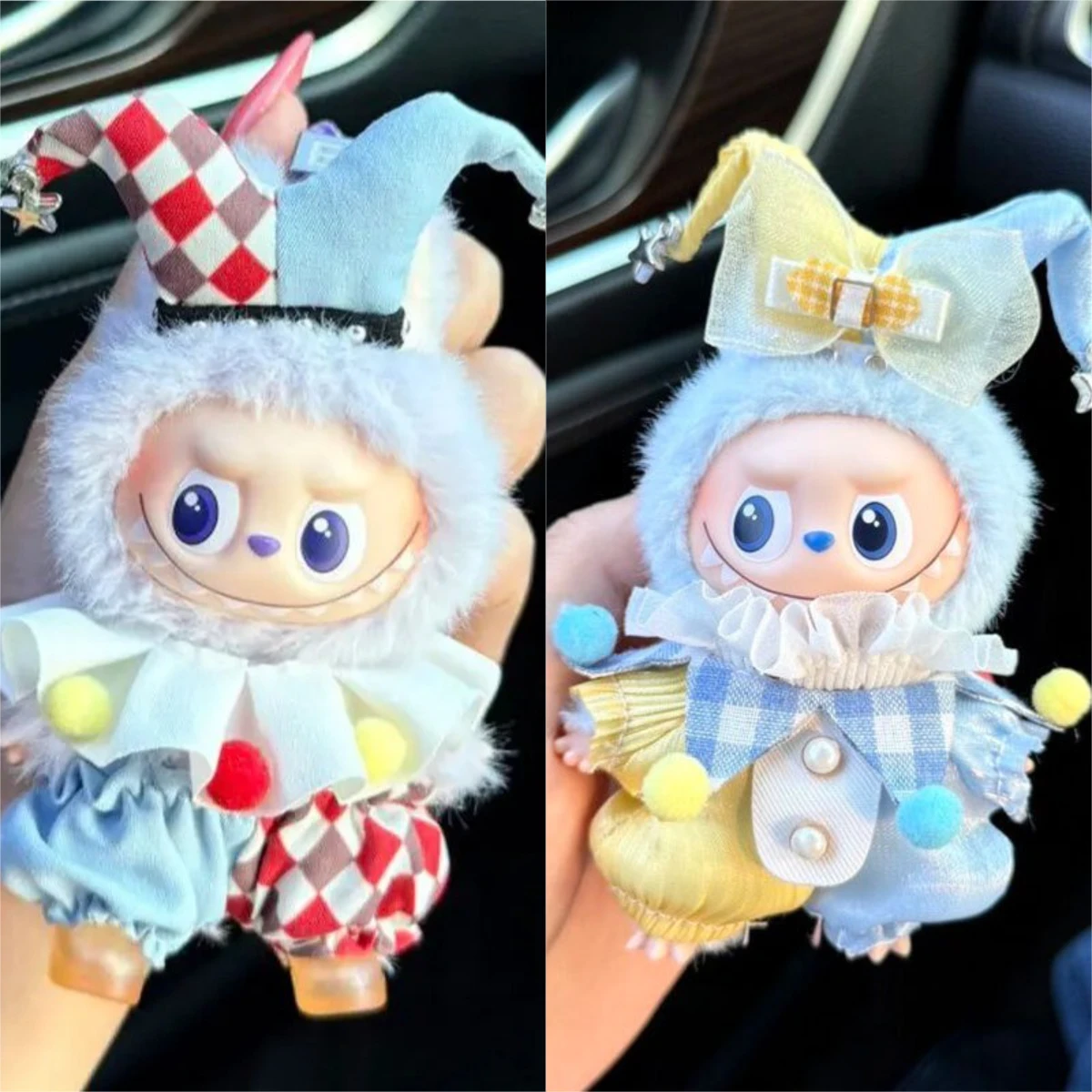 

2 стиля для Labubu 4,0, комплект циркового клоуна, одежда с обувью, одежда для любви, серия для куклы Labubu, аксессуары, подарок для девочки