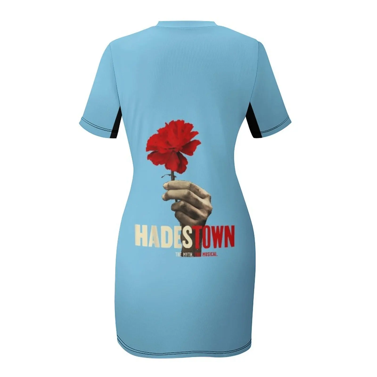 Hadestown - Hadestown Flower-Hadestown De Muzikale Klassieke T-Shirt Jurk Met Korte Mouwen, Losse Damesjurken Voor Prom