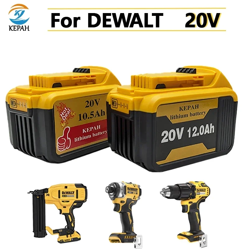 New Original DCB200 20V 12Ah Lithium Replacement Battery For Dewalt 18V DCB184 DCB200 DCB182 DCB180 DCB181 DCB182 DCB201 DCB206