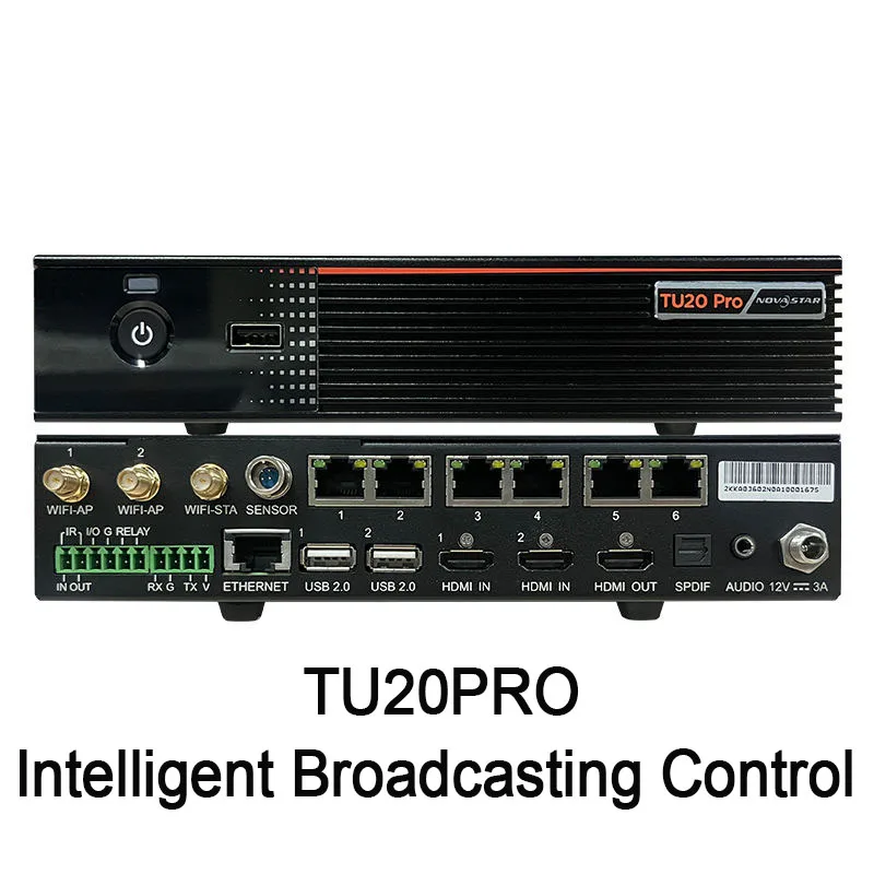 Novastar TU20pro The professional LED playback control processor supports wireless screen mirroring and interactive playback