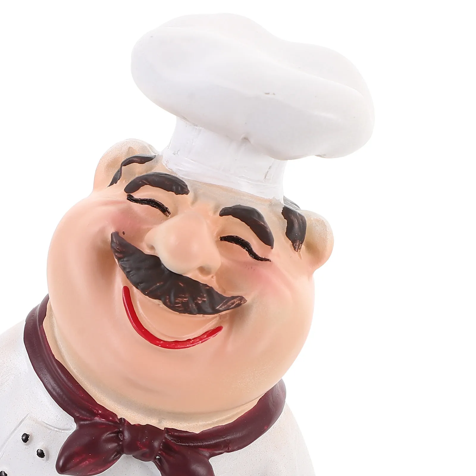 

1Pcs Resin Chef Decor Vivid Realistic Creative Welcome Ornament for Courtyard Shop Front Door Restaurant Interior Decor Gift