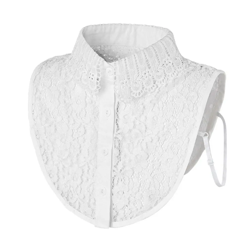 

Съемный кружевной искусственный воротник с вырезом, шарф на шею «сделай сам», полурубашка с лацканами, женская накидка для женщин и девочек