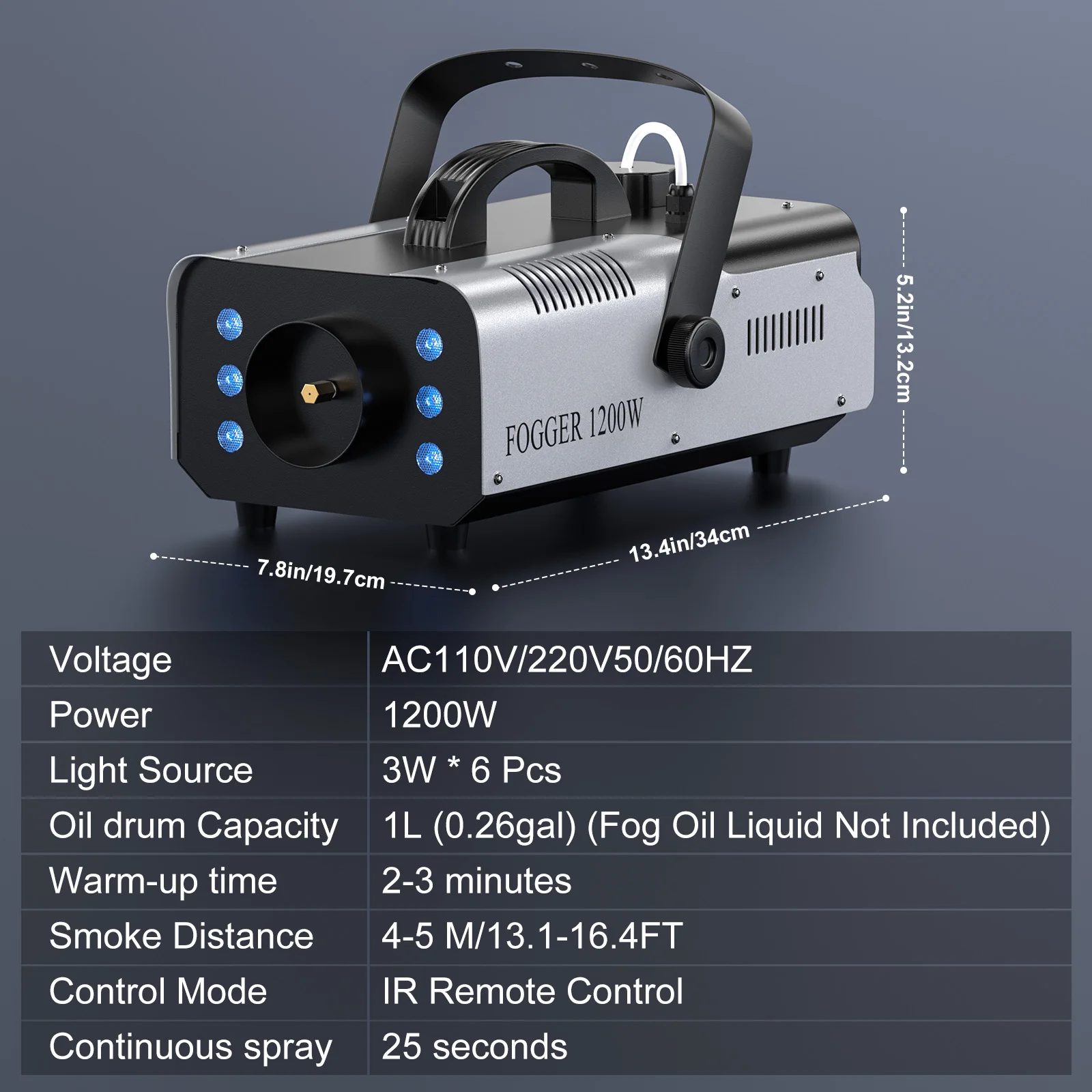 U'King-Machine à struction ée RGB pour Effet de Scène, Éclairage LED Coloré, Brumisateur à Distance, Éjecteur, pour DJ, ixde Noël