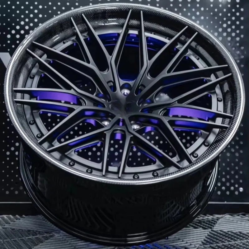 

High-quality New Wheel Forged Hubs with Deep Dish Design 15-26-inch Grid Pattern