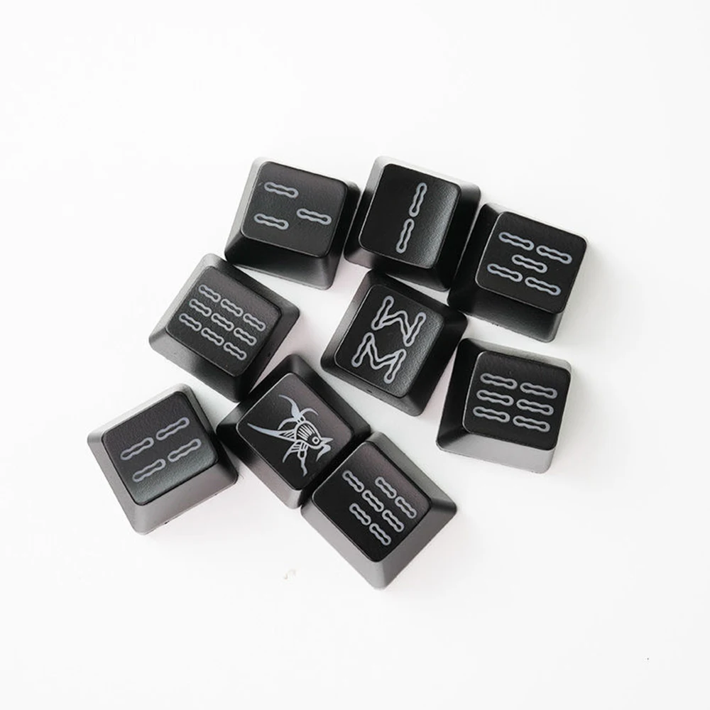 OEM R4 ABS Keycaps Majiang Mah Jong Mahjong Backlit Keycap Cross Axis Cherry MX Switch Mechanical Keyboard Cap Red Black Keycap