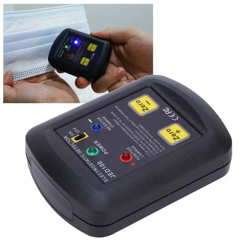 Electrostatic Voltage Tester Non-Woven Fabric Static Electricity Field Meter JED100 Digital Ammeter Voltage Detector