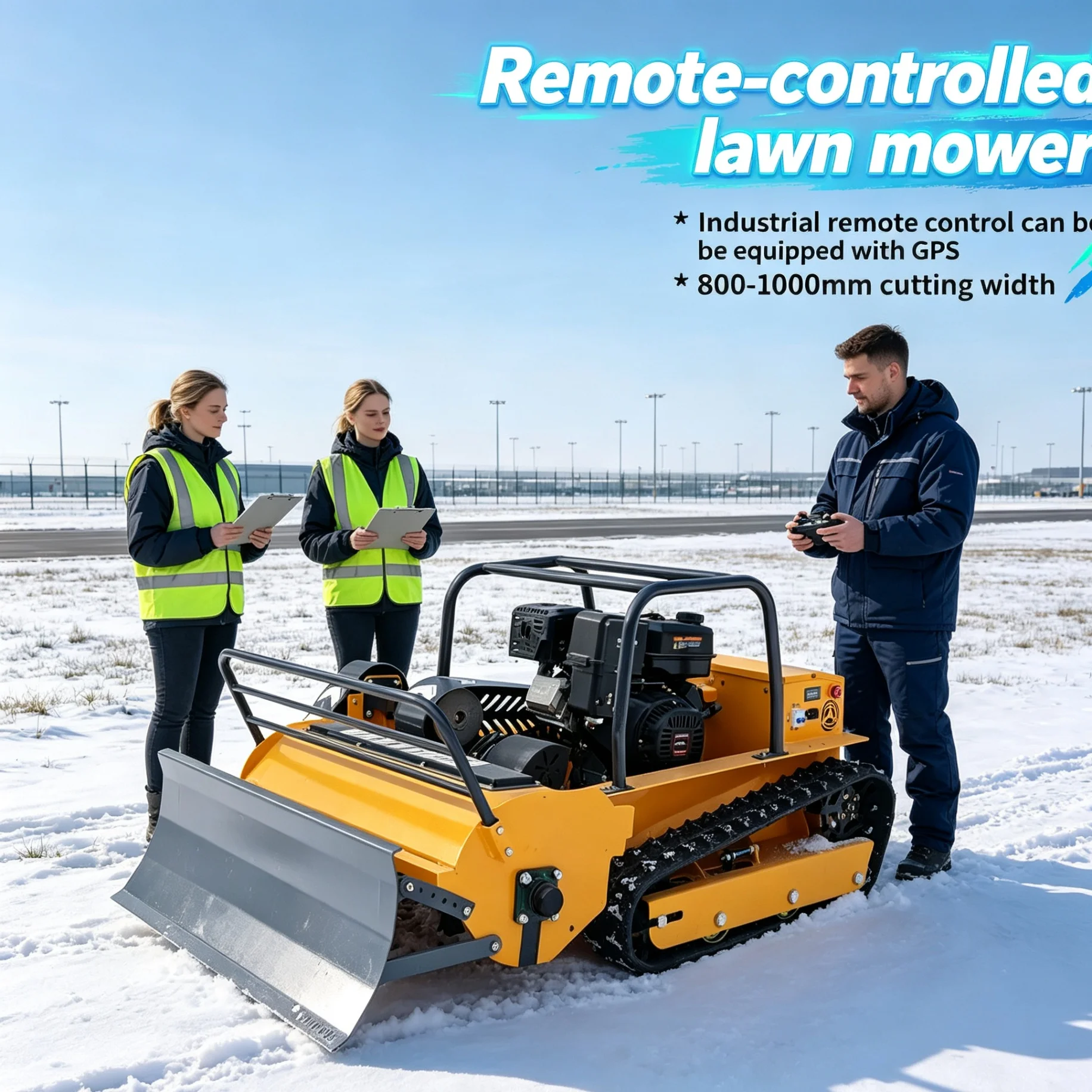 Customized  4-stroke self-propelled mower matches remote controller, GPS optimizes the flatness of integral lawn cutting