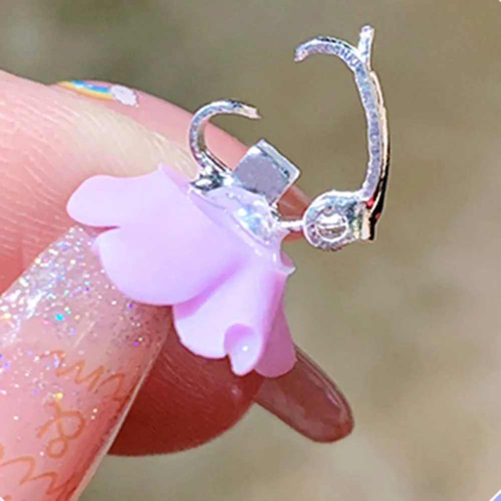 Sweet 10pcs/set  Hair Accessories Girl Korean style Soft Ceramics Small Hairpins Flower Hair Clips Hair Claws