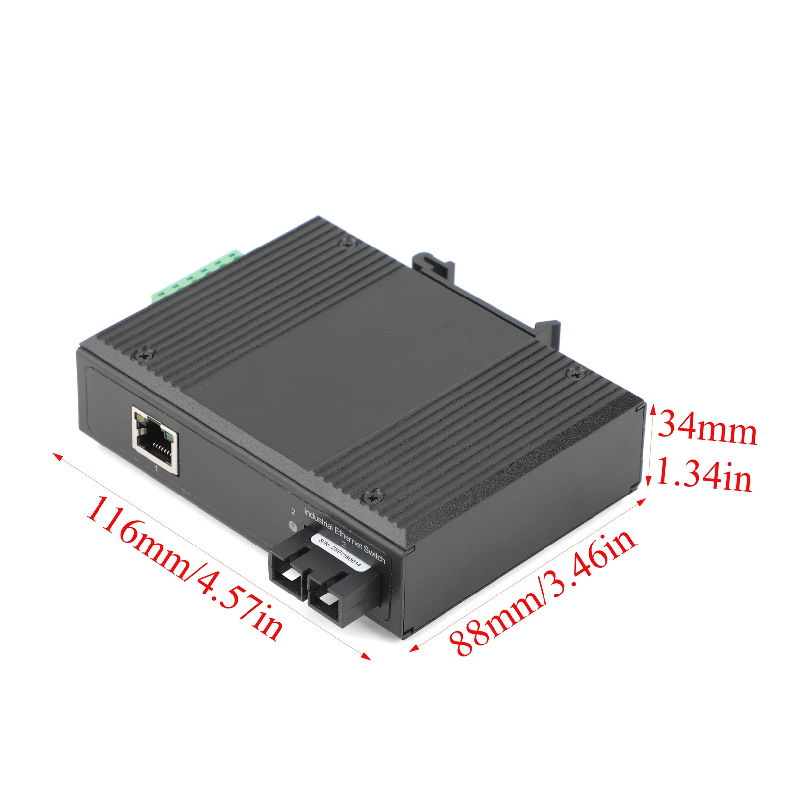 Gigabit Industrial POE WEB Managed Switch 1/2 Optical Ports+1/2/4/8 POE Ports Single-Mode Single/Dual-fiber SC Transceiver view 4