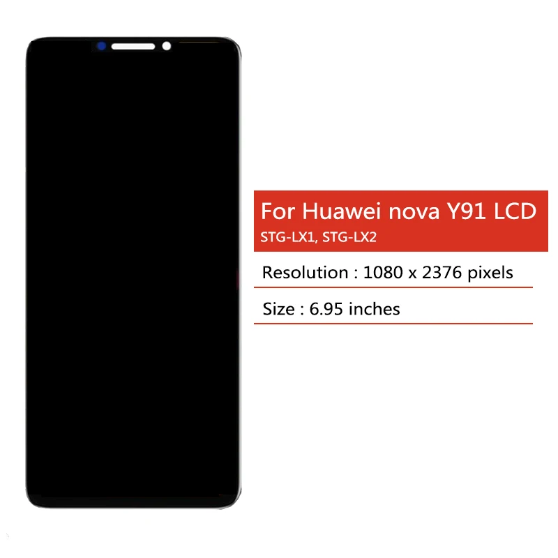 Nova Y91 Screen For Huawei nova Y91 STG-LX1 LX2 Lcd Display Touch Screen Digitizer Assembly For HUAWEI Enjoy 60X STG-AL00 LCD