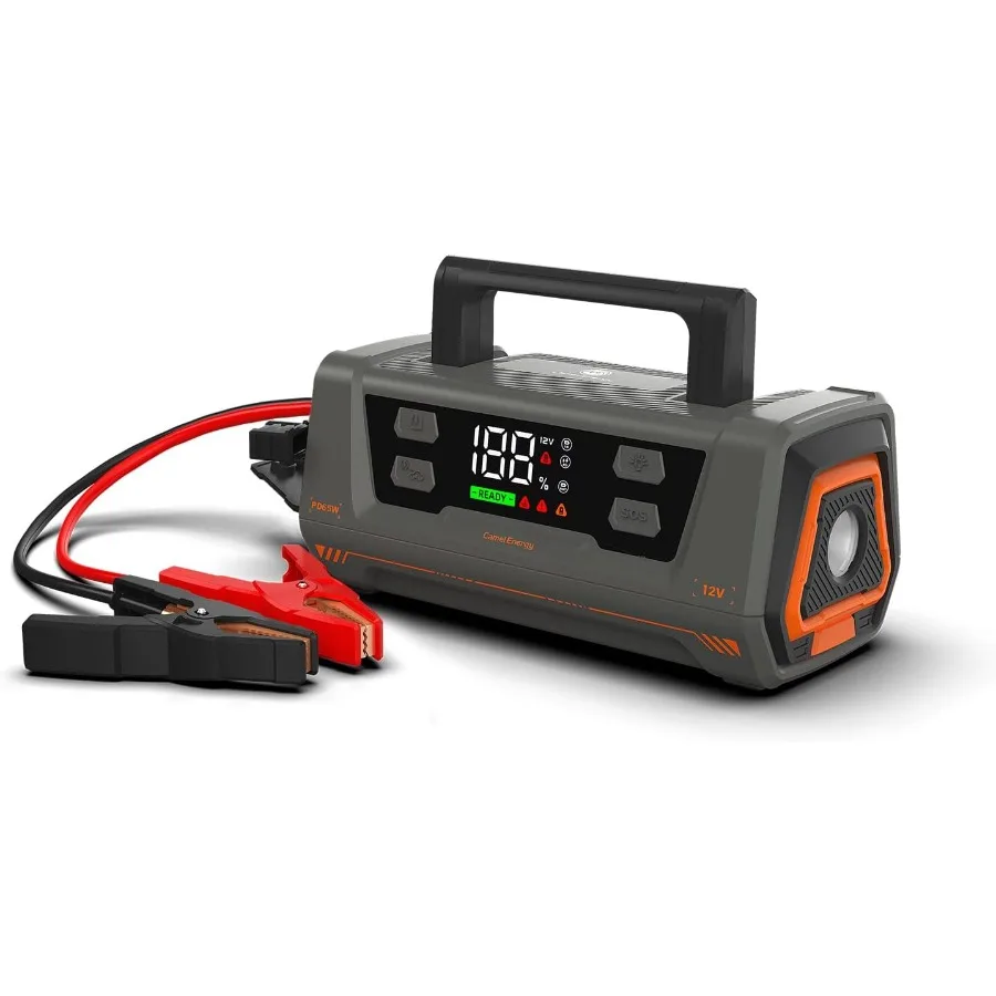 3000A الانتقال كاتب 32000mAh لجميع المركبات 12 فولت بطارية السيارة سعة كبيرة LED عرض 65 واط شحن سريع المحمولة الانتقال كاتب