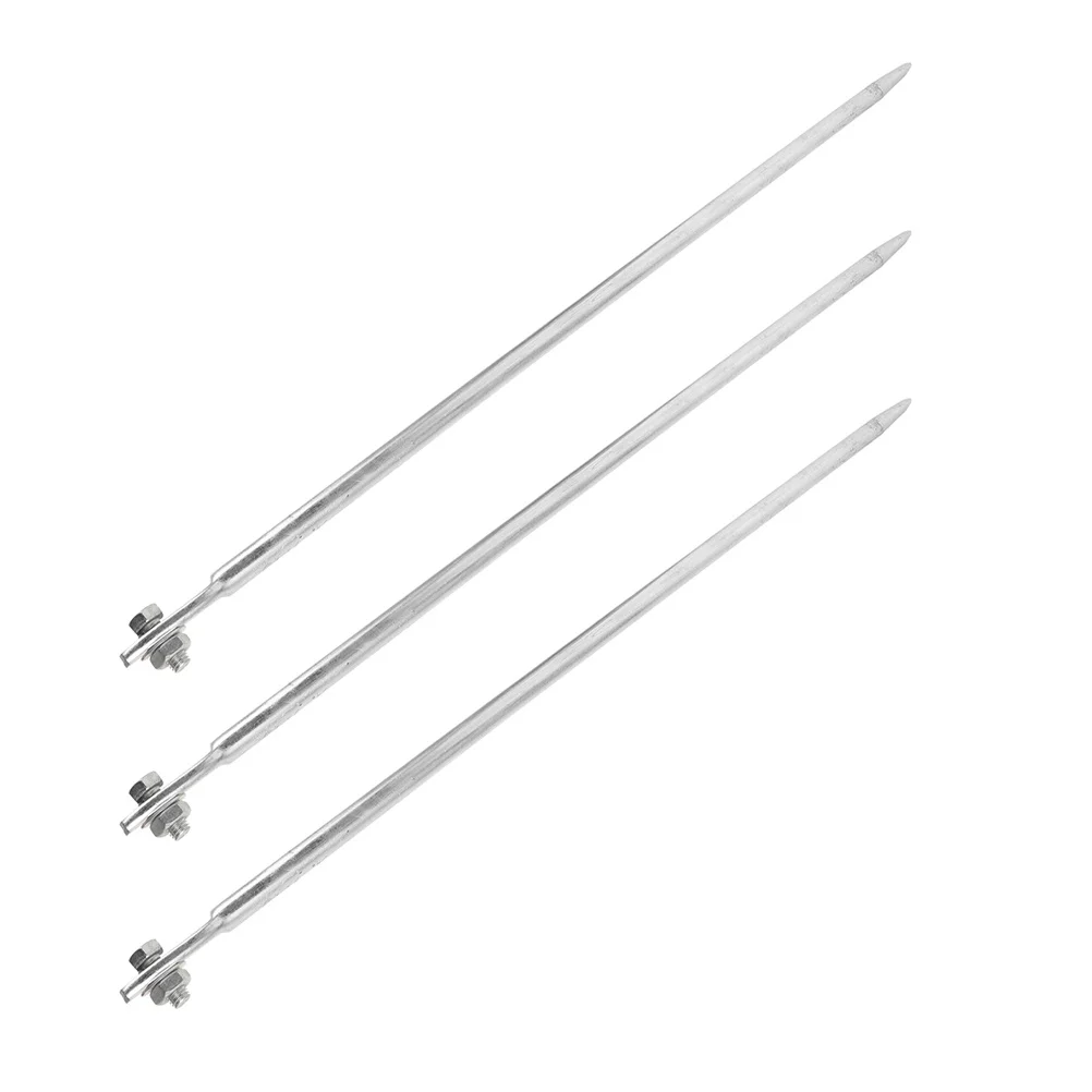 

3Pcs Ground Rod 50Cm Heavy Duty Metal Pin Type Grounding Spike for Home Earthing System Reliable Outdoor Electrical Safety